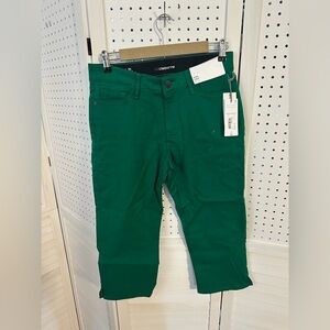 Liz Claiborne Green Ankle Crop Jeans